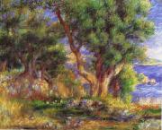 Pierre Renoir Landscape on the Coast near Menton France oil painting reproduction